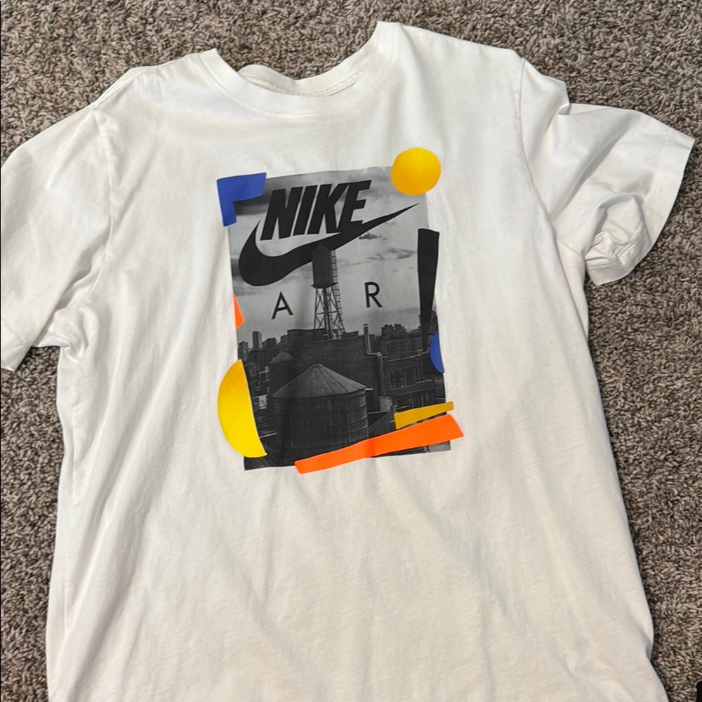 Nike Air T-Shirt with Graphic Design in White